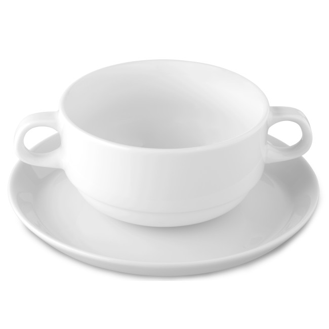 Порцеланова купа за супа с две ушички 250мл CATERING - Lilien