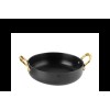 Алуминиева шола с две дръжки черна 13.50см x 3.50см - (SG-77712(A)) - Horecano