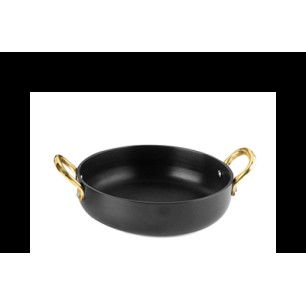 Алуминиева шола с две дръжки черна 13.50см x 3.50см - (SG-77712(A)) - Horecano