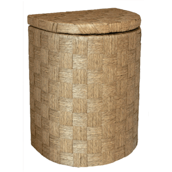 Бамбуков кош полукръг голям (42x33x52 см) (QZ11-026N) (HL13-43N) - Horecano
