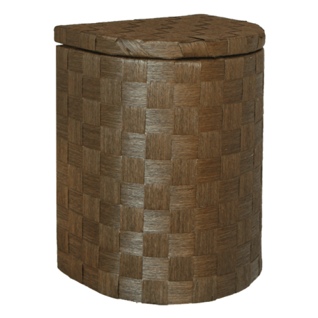 Бамбуков кош полукръг малък 32x25x42см (QZ11-026B) (HL13-43B) - Horecano