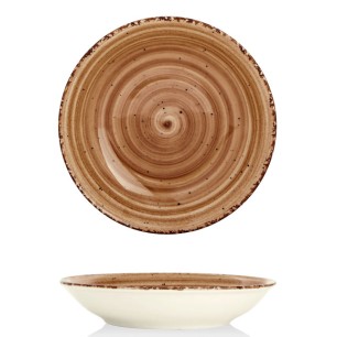 Порцеланова чиния дълбока ф20см  BROWN (NBNEO20CK50KH)ГП  - Gural Porselen