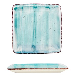 Порцеланова чиния квадратна 17x17см TURQUOISE (NBNORD17X17DU50TM)ГП  - Gural Porselen