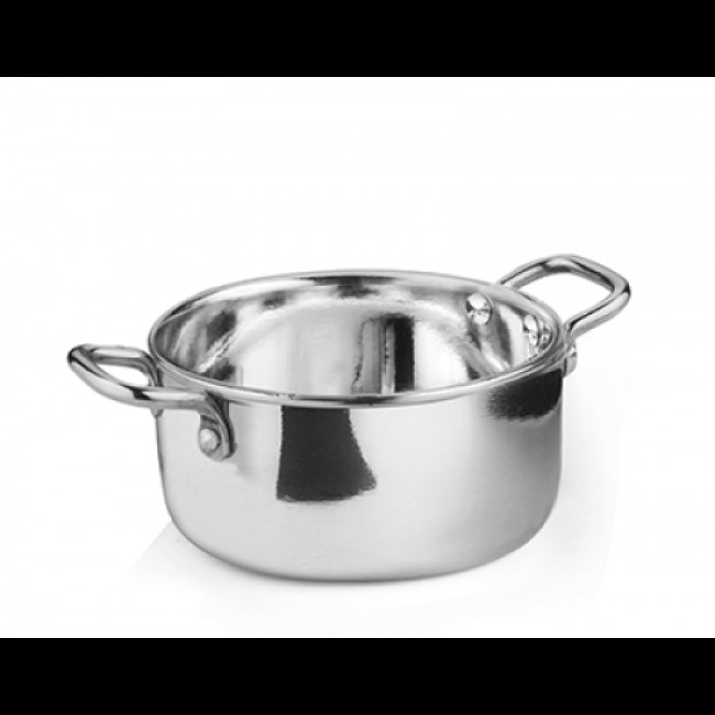 Иноксова тенджерка мини 10x4.75см   350мл  (SG-80243(B)) - Horecano
