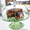 Пластмасова кутия за торта с дръжка и поставка ф28,5xф25см различни цветове (SA-205)  -  Irak Plastik 