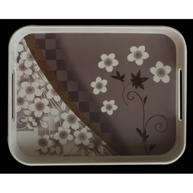 Меламинова табла с декор 26х33см. - FLOWER-1(750) - Horecano