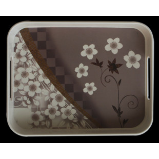 Меламинова табла с декор 29х40см. - FLOWER-1(760) - Horecano