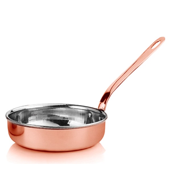 Тиганче мини с медно покритие 15.50 см x 4 см - 600 мл (SG-89256(B)) - Horecano