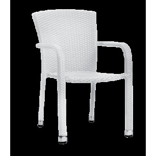 Ратанов стол бял PVC (A1290-W) - Horecano