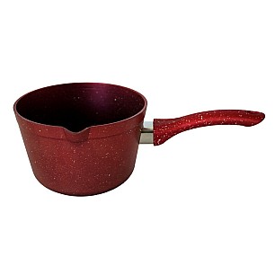 Алуминиева касерола за мляко  червена  ф14см   HR-GRANITE   (ESLDGR0214001) - Hascevher