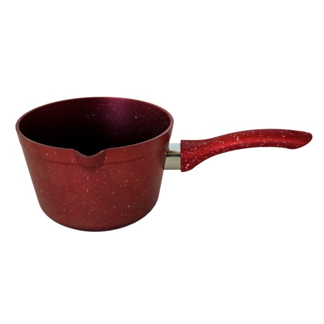 Алуминиева касерола за мляко  червена  ф14см   HR-GRANITE   (ESLDGR0214001) - Hascevher