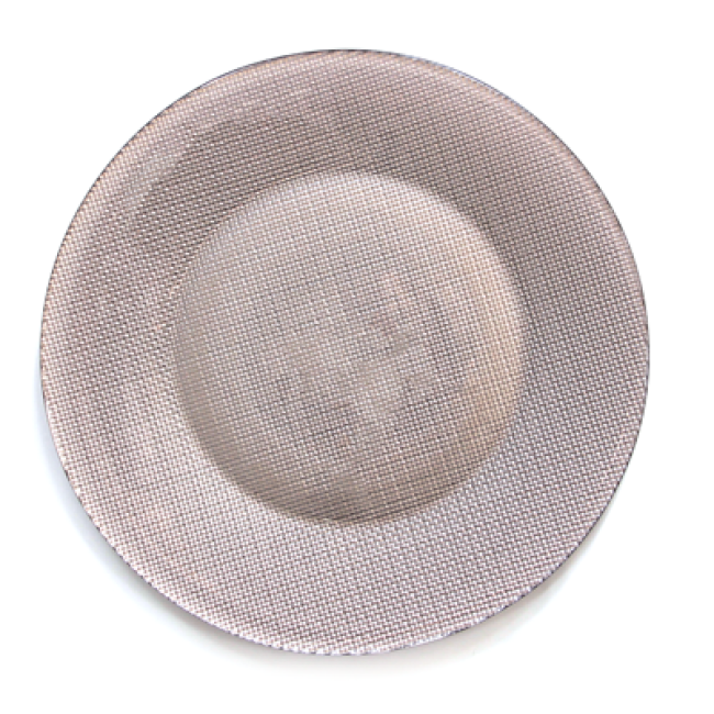 Стъклено плато за сервиране ф31см COPPER -INCA METALLIC (4.50012) - Bormioli Rocco