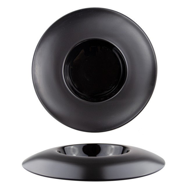 Порцеланова чиния черна ф28см  GOURMET HORECANO-VISION BLACK- (F2638FB-11L)