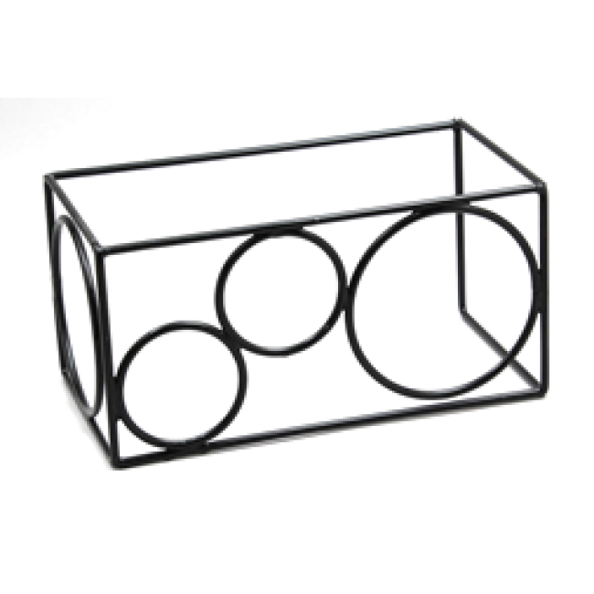 Метален дисплей с неплъзгащо покритие GN ELEMENT 31.3x17x15.8см  HORECANO(901906BK)