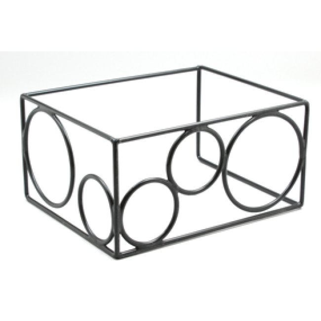 Метален дисплей с неплъзгащо покритие GN ELEMENT 31.3x25.3x25.8см  HORECANO(901806BK)
