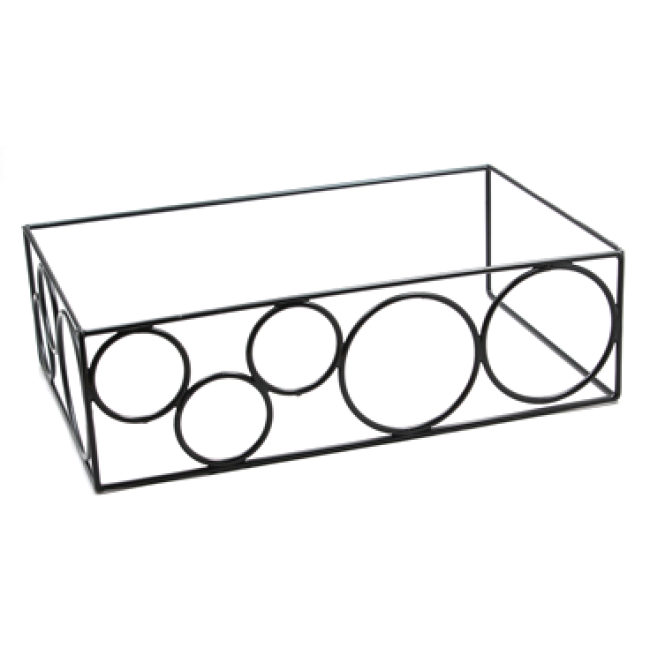 Метален дисплей с неплъзгащо покритие GN ELEMENT 51.8x31.3x15.8см HORECANO(901706BK)
