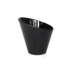 Меламинова купа скосена черна  VELOCITY  ф15см 14.5x14.5х14.5см  HORECANO- (207306BK)