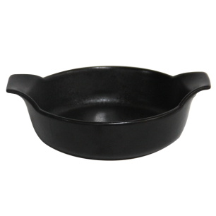 Керамична тавичка кръг  dia  черна 15x5,5см  HORECANO-(1508)
