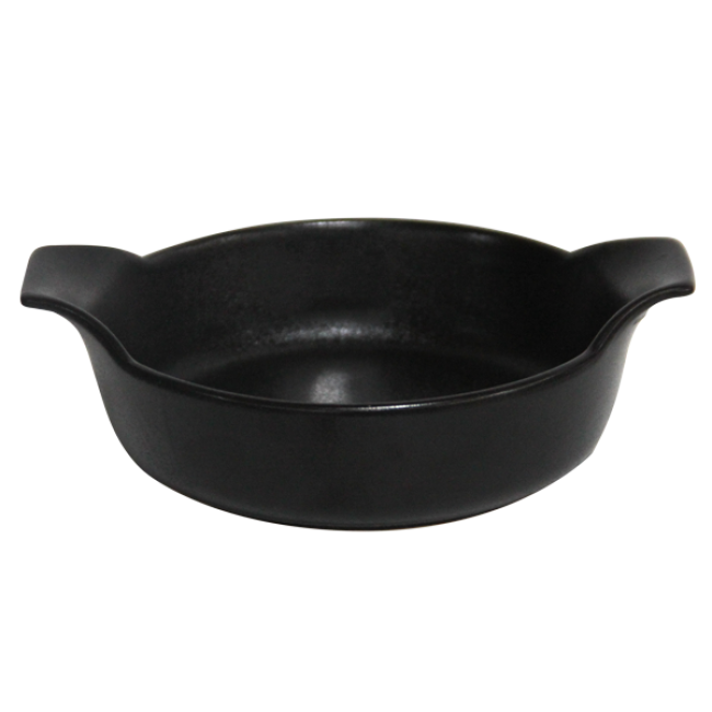 Керамична тавичка кръг  dia  черна 15x5,5см  HORECANO-(1508)