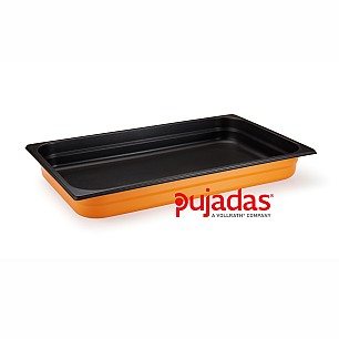 Иноксов гастронорм жълт  GN 1/2 x65мм  4,10л 18/10 COOL LINE COLLECTION - Pujadas