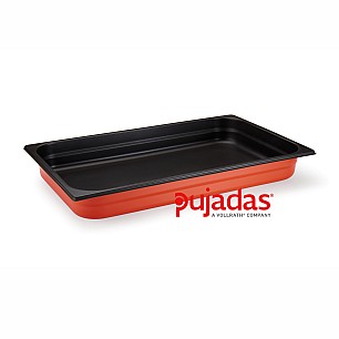 Иноксов гастронорм  оранжев GN 1/2  325x265x65мм  4,10л 18/10 COOL LINE COLLECTION - Pujadas