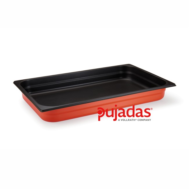 Иноксов гастронорм  оранжев GN 1/2  325x265x65мм  4,10л 18/10 COOL LINE COLLECTION - Pujadas