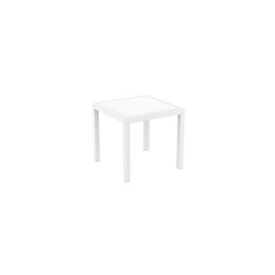 Ратанова квадратна маса 80x80x75 см ORLANDO 80 БЯЛА SI- (6724) (875) - Horecano