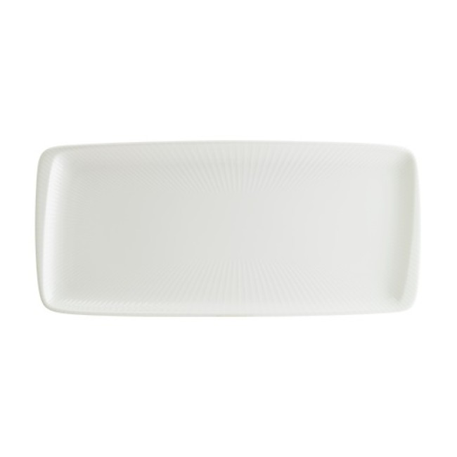 Порцеланово правоъгълно плато 34x16см  BONNA-IRIS WHITE-(IRS WH MOV 35DT)