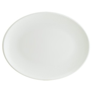Порцеланово овално плато 36x28см BONNA-IRIS WHITE-(IRS WH MOV 36OV)
