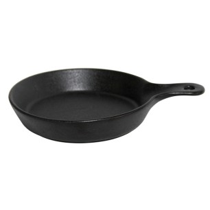 Керамичен мини тиган кръгъл черен  dia 16,4xh3,5см HORECANO (6335)