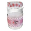 Стъклен буркан  CANDY 1.7л с три различни декори M-331076 - Horecano