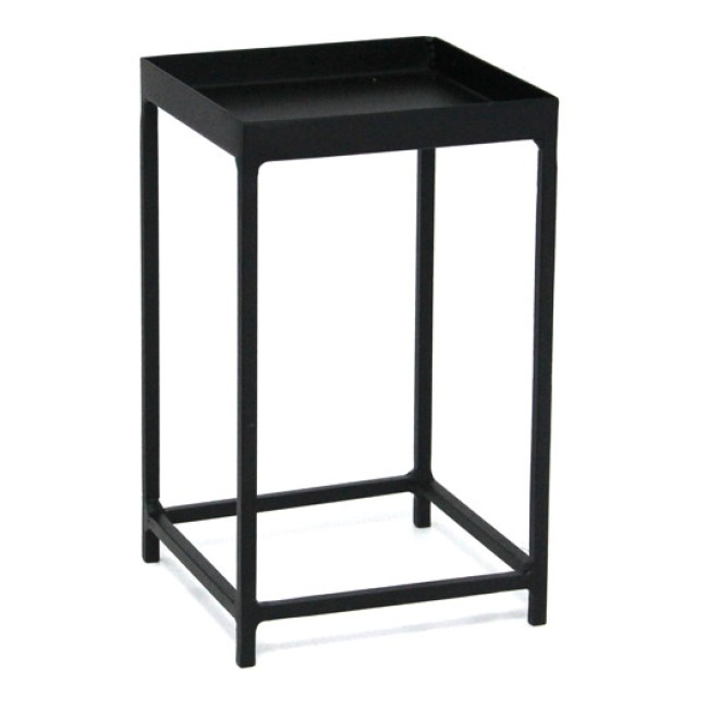 Метална стойка квадратна  за блок маса черен мат 12,25x12,25xh20,2см  (L)(SG-79952(B)) - Horecano