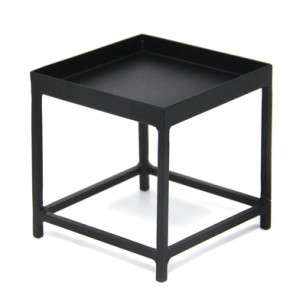 Метална стойка квадратна за блок маса черен мат 12x12xh12,5см (S)(SG-79952(A)) - Horecano