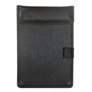Кожен клипборд с магнит за сметки   20x13см черен  HORECANO-(HC-93824)