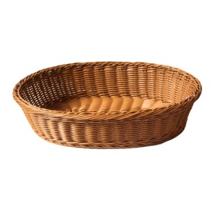 Водоустойчив панер PVC  елипса кафяв 41x31xH9см GCC-(674022B-OT) - Horecano