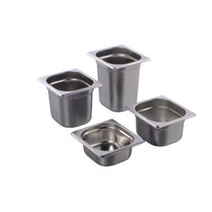 Иноксов гастронорм 1/6 GN  h65мм 176х162мм 14/1 GF-(GF-16065) - Horecano