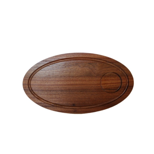 Дървена дъска  за презентация елипса 20x35x1.5см  HORECANO-(HC-981522) C067A 