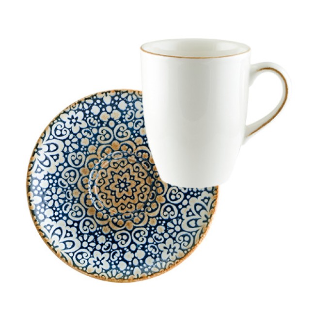 Порцеланова чаша MUG 330мл с чинийка 16см BONNA-ALHAMBRA-(E105MUG03KNN + ALHGRM04CT)