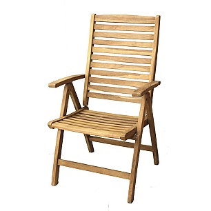 Дървен стол с подлакътник 75x60xh106см  JAVA-VIENA-(TLC 080)
