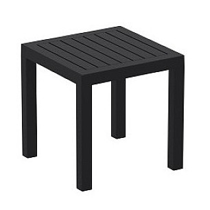 Пластмасова маса за шезлонг 45x45x45см OCEAN черна  SI-(4058) (066) - Siesta