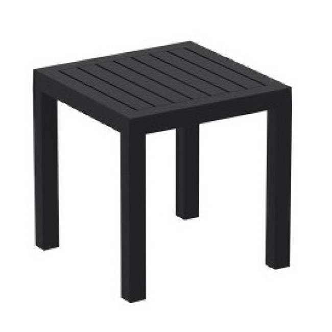 Пластмасова маса за шезлонг 45x45x45см OCEAN черна  SI-(4058) (066) - Siesta