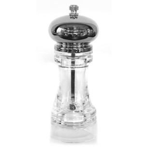 Акрилна мелница със сребърно капаче 17см F3453 CN-(HC-931074) -Horecano
