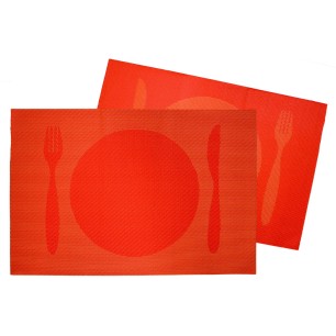 Подложка с декор  оранжева 30х45см PVC (A0246) - Horecano