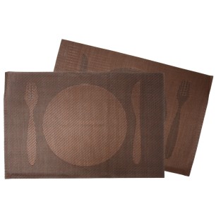 Подложка с декор  кафява 30х45см PVC (A0243) - Horecano