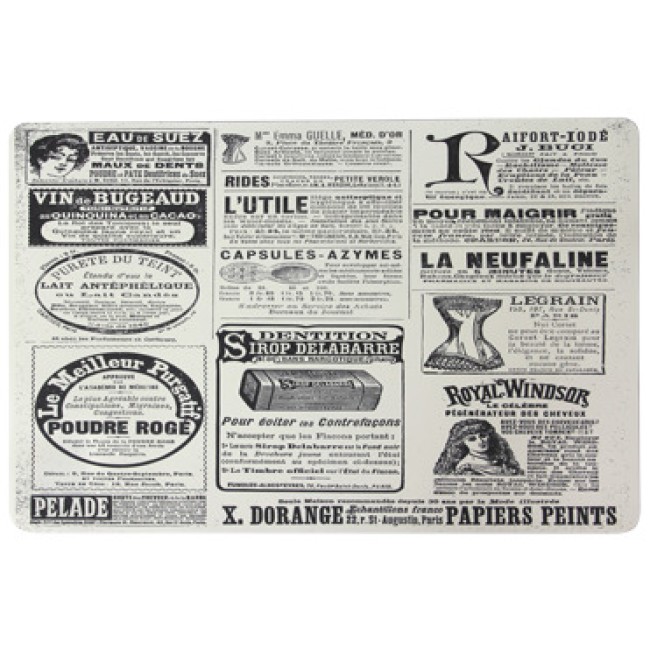 Полипропиленова подложка  за хранене OLD NEWSPAPER 43,5x28,5см HORECANO-(PPCO-27785C)