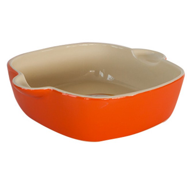 Керамична тава квадратна 31x25x6,8см оранжева (YR13208Q-12-O) - Horecano