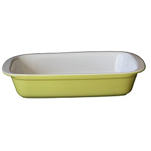 Керамична тава  правоъгълна 34x22xh6см зелено/бяло  CERUTIL-(P0761) (M)