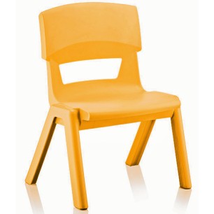 Пластмасово детско столче ДЖЪМБО жълто  33x25x48см  ИП-(CM-500)  - Irak Plastik