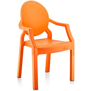 Пластмасово детско столче с подлакътник оранжево  31x33x65см ИП-(CM-410)  - Irak Plastik