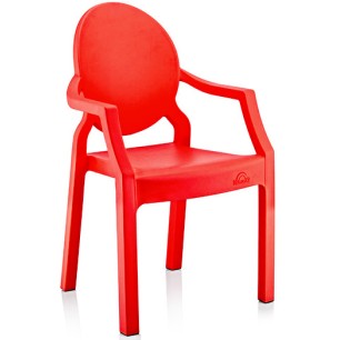 Пластмасово детско столче с подлакътник червено  31x33x65см  ИП-(CM-410)  - Irak Plastik